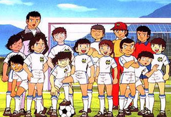 A photo of Oliver Benji and their friends when they were still young